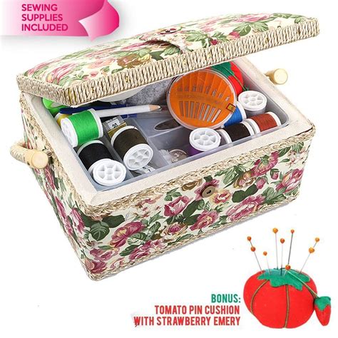 sewing organizer basket|complete sewing basket.